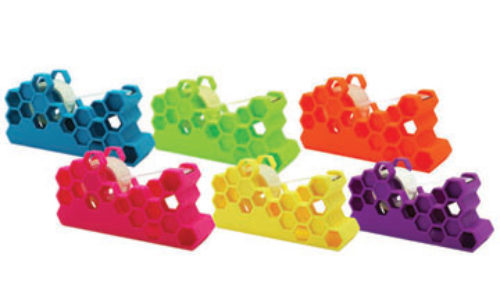 HEX-03 tapedispenser (Pink,Orange,Blue,Green,Purple,Yellow)
